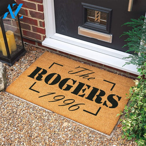 Housewarming Gift Welcome Door Mat Personalized Gift New Home Gift Wedding Gift Personalized Custom Doormat |