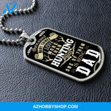 Hunting DAD 2 - Graphical Dog Tag & Ball chain (steel)