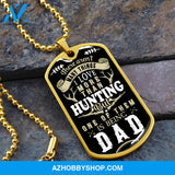 Hunting DAD 2 - Graphical Dog Tag & Ball chain (steel)