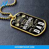 Hunting DAD 2 - Graphical Dog Tag & Ball chain (steel)