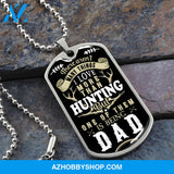 Hunting DAD - Graphical Dog Tag & Ball Chain