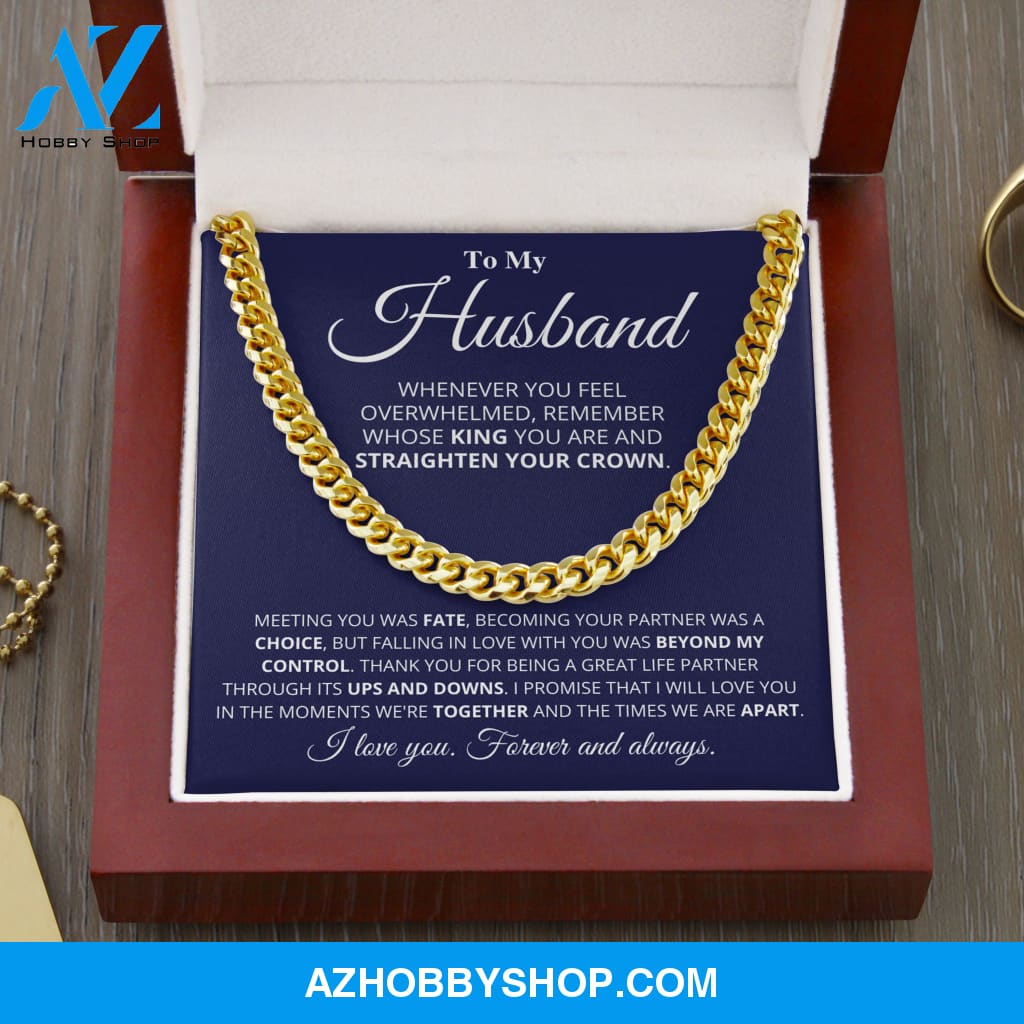 Husband - My King - Cuban Link Chain