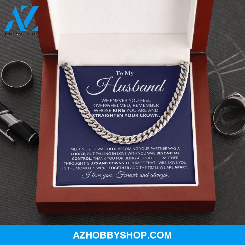 Husband - My King - Cuban Link Chain