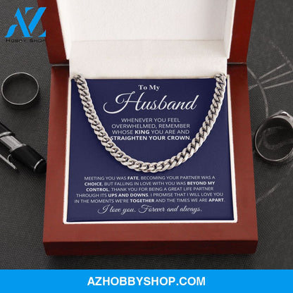 Husband - My King - Cuban Link Chain