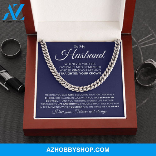 Husband - My King - Cuban Link Chain