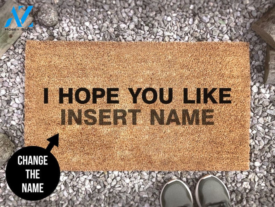 I Hope You Like Coconut Doormat - Funny Coir Doormat - Celebrity Door Mat - Welcome Mat