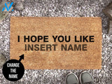 I Hope You Like Coconut Doormat - Funny Coir Doormat - Celebrity Door Mat - Welcome Mat