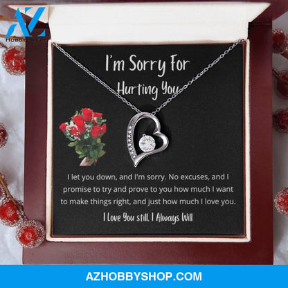 I let you down and I'm sorry - Forever Love Necklace