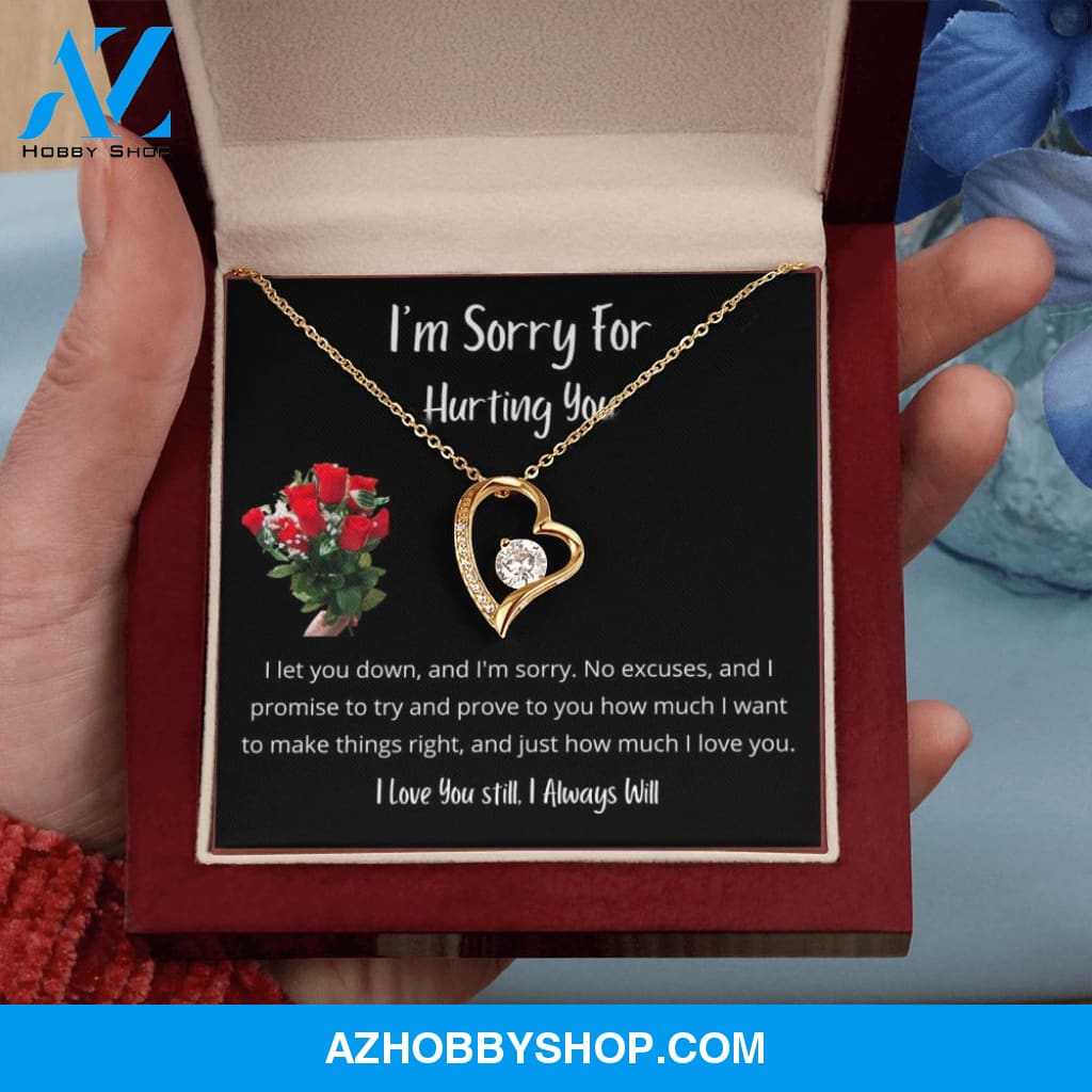 I let you down and I'm sorry - Forever Love Necklace