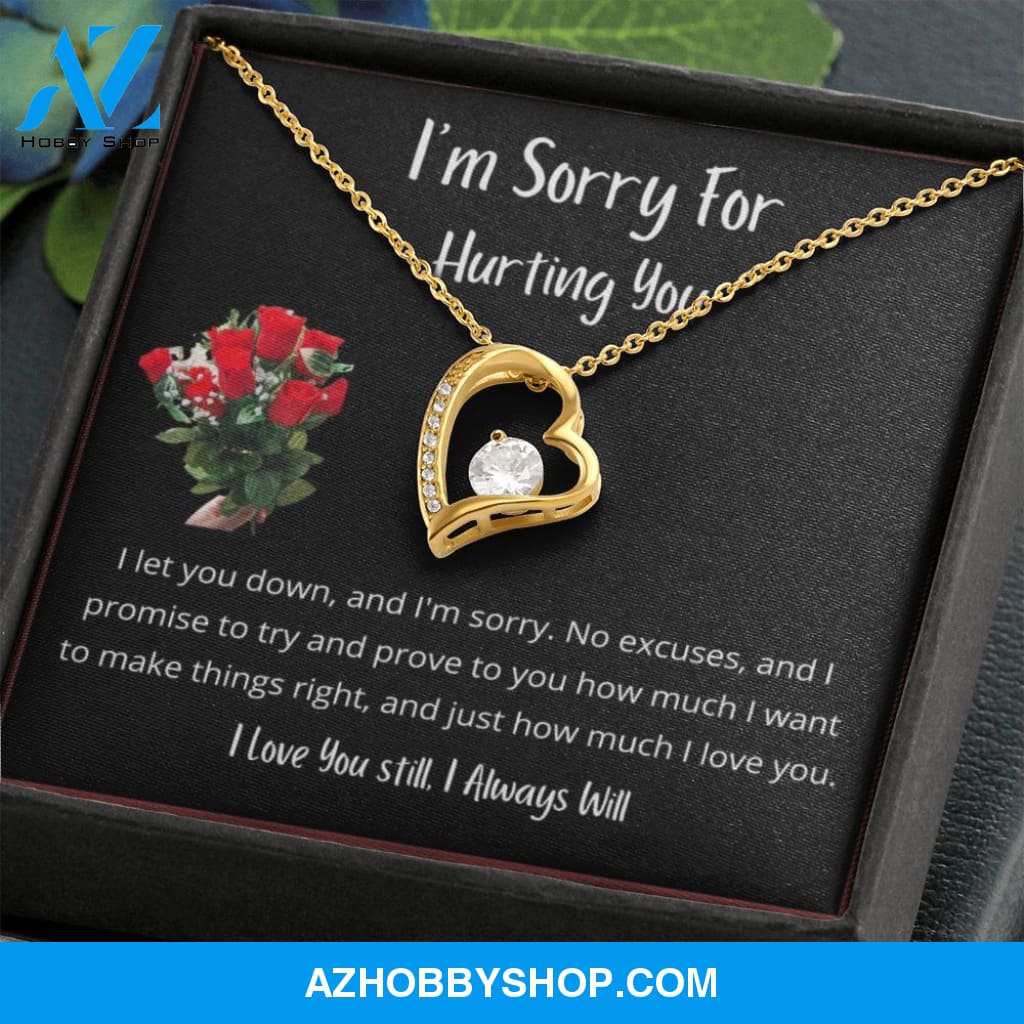 I let you down and I'm sorry - Forever Love Necklace