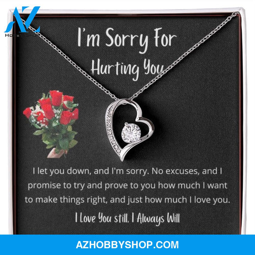 I let you down and I'm sorry - Forever Love Necklace