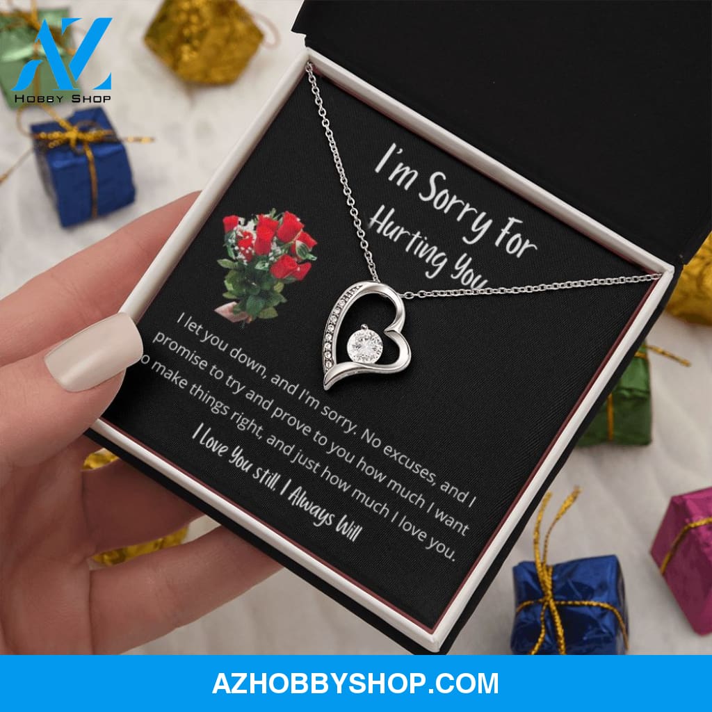 I let you down and I'm sorry - Forever Love Necklace