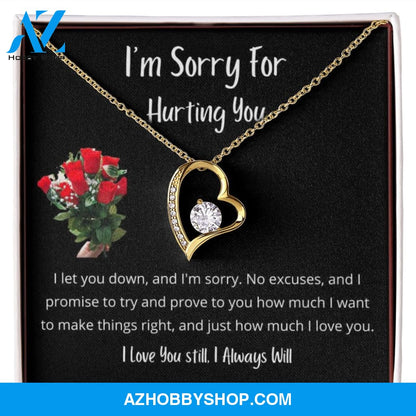 I let you down and I'm sorry - Forever Love Necklace