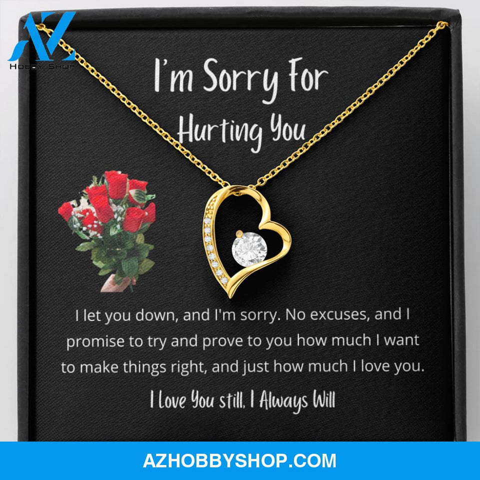 I let you down and I'm sorry - Forever Love Necklace