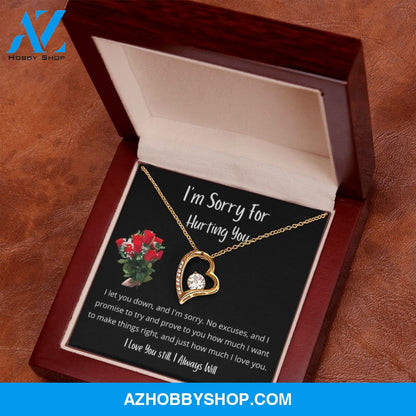 I let you down and I'm sorry - Forever Love Necklace