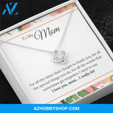 I Love You Mom I Really Do Love Knot Necklace