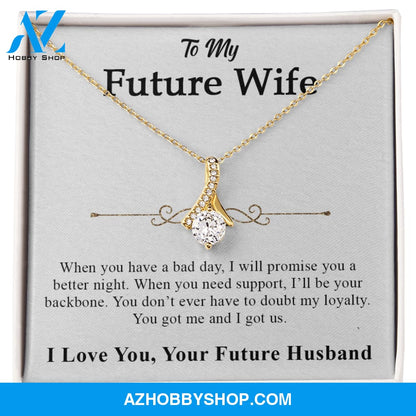 I Love You My Queen to my Future Wife Necklace