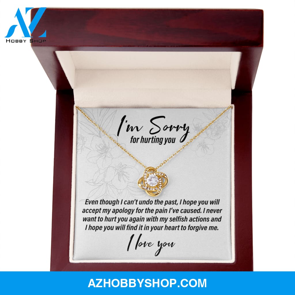 I'm Sorry For Hurting You - Love Knot Necklace
