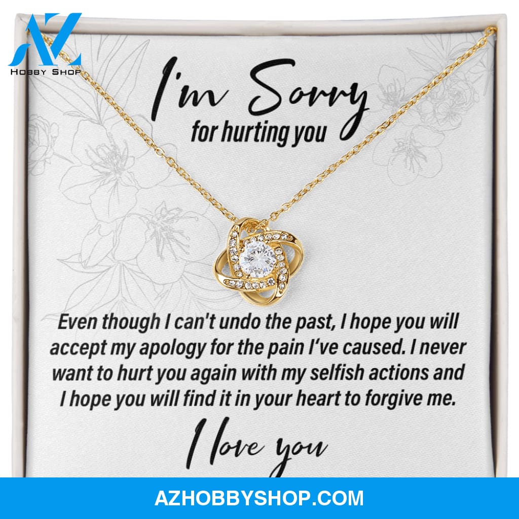 I'm Sorry For Hurting You - Love Knot Necklace