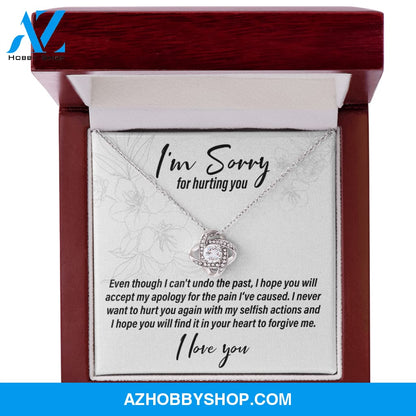 I'm Sorry For Hurting You - Love Knot Necklace