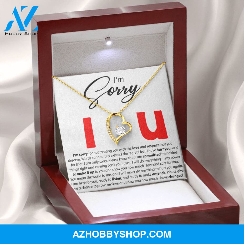 I'm Sorry - I Love You - Forever Love Necklace