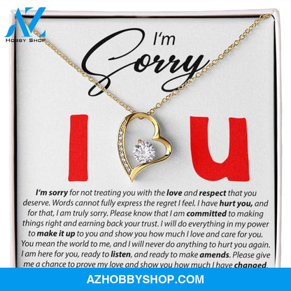 I'm Sorry - I Love You - Forever Love Necklace