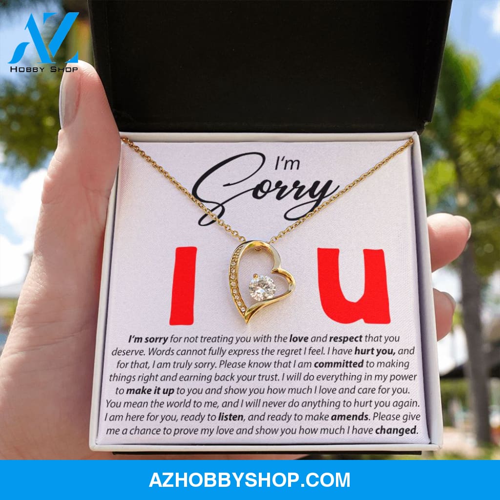 I'm Sorry - I Love You - Forever Love Necklace