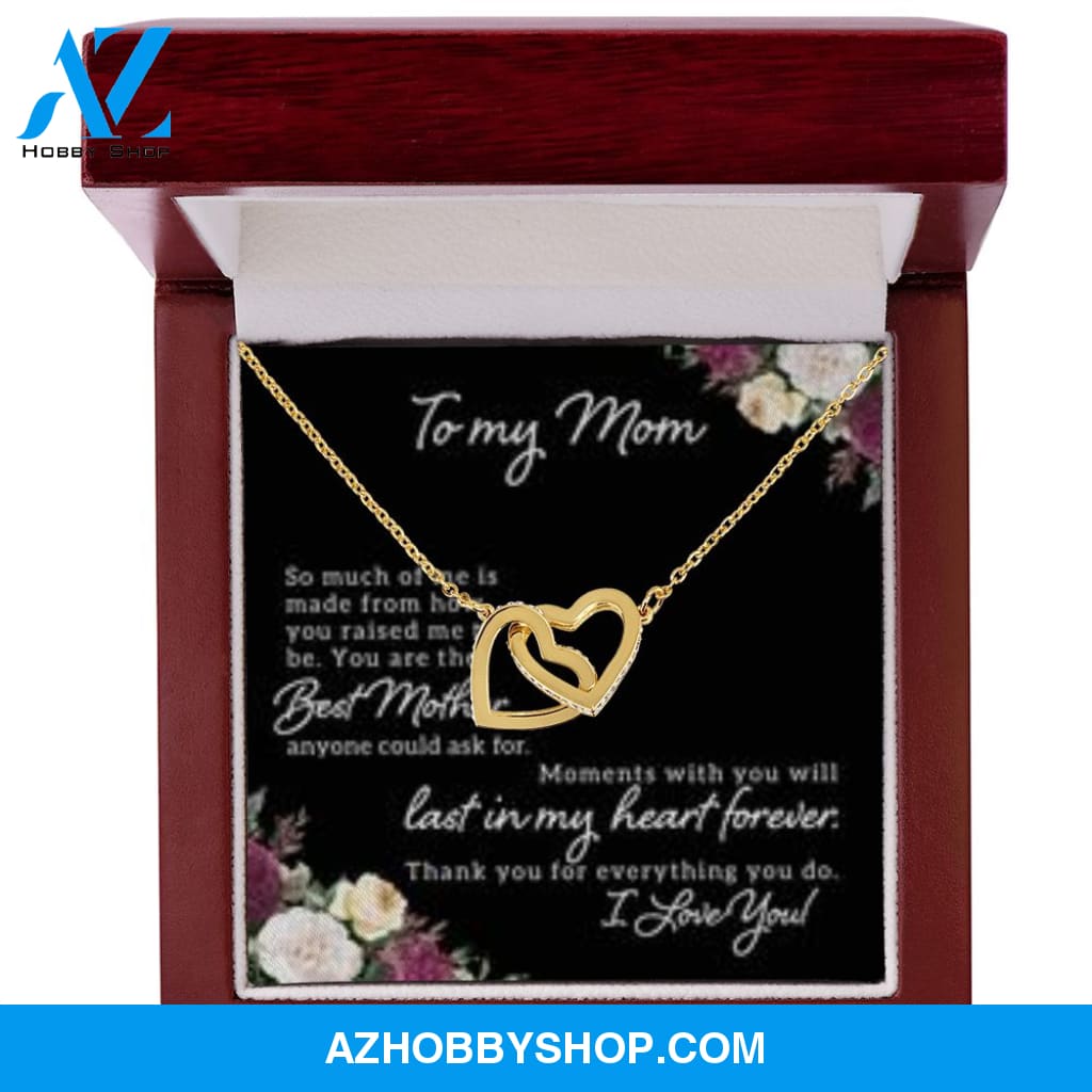 Interlocking Heart Necklace for Mom