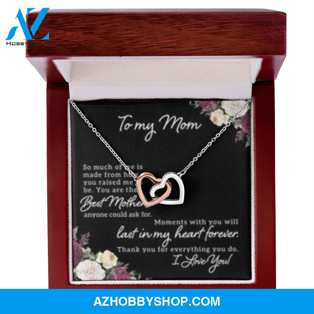 Interlocking Heart Necklace for Mom