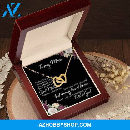 Interlocking Heart Necklace for Mom