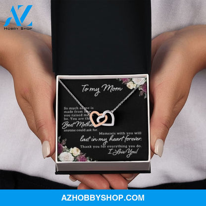 Interlocking Heart Necklace for Mom