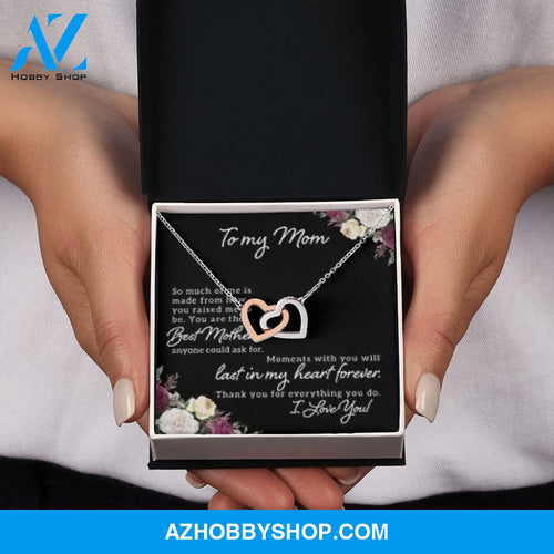 Interlocking Heart Necklace for Mom