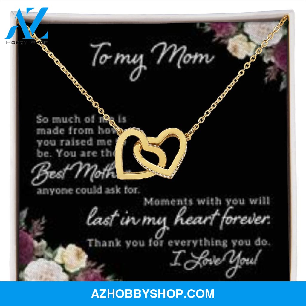Interlocking Heart Necklace for Mom