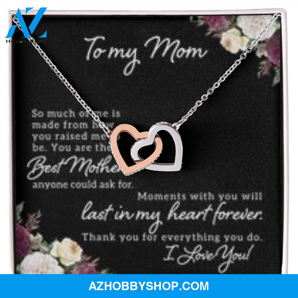 Interlocking Heart Necklace for Mom