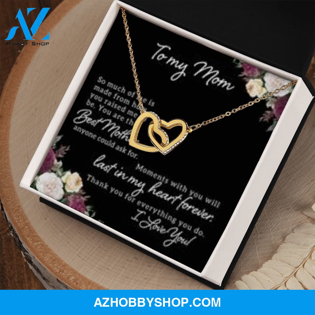 Interlocking Heart Necklace for Mom