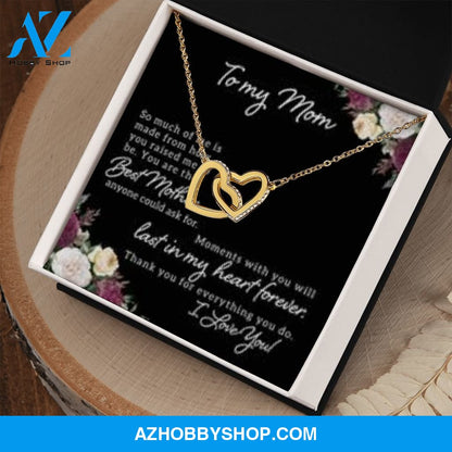 Interlocking Heart Necklace for Mom