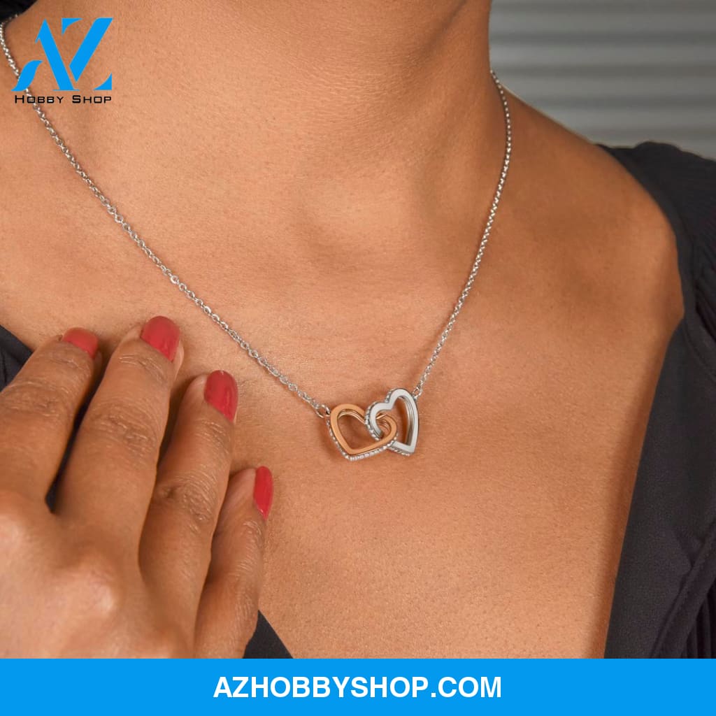 Interlocking Hearts Necklace for Soulmate, Love of Your Life for any occasion