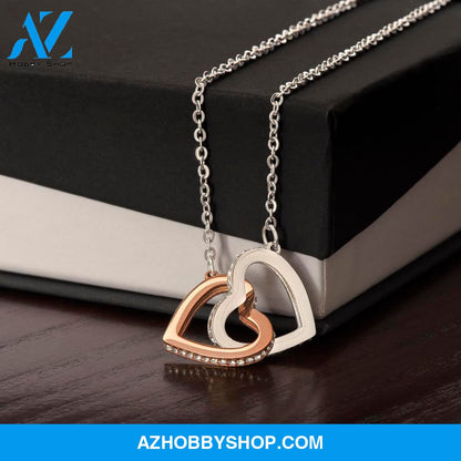 Interlocking Hearts Necklace for Soulmate, Love of Your Life for any occasion