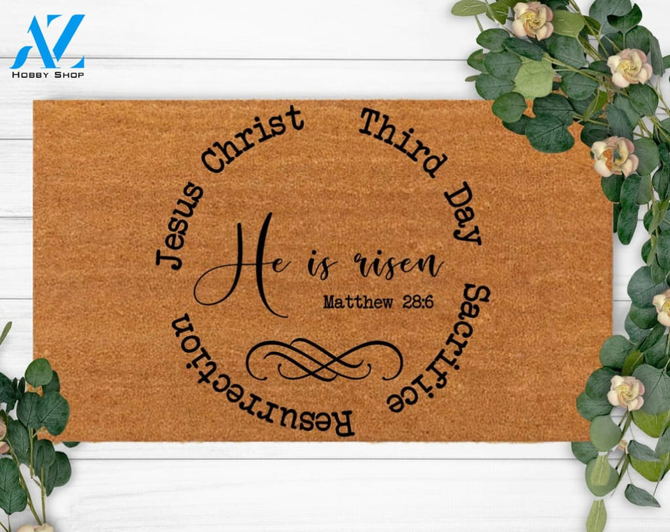 Jesus Christ-Holiday Housewarming Gift-Custom Christian Decoration-Funny Welcome Doormat-Celebration Gift-New Home Gift