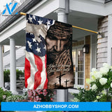 Jesus Christ, Jesus on the cross, US flag, Don't be afraid, Just have faith - Jesus Flag