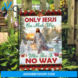 Jesus drawing, Christmas decoration, Lovely snowman, Only Jesus can make way - Jesus Flag