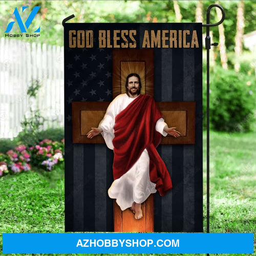 Jesus is coming, Wooden cross, The life of Jesus, God bless America - Jesus Flag