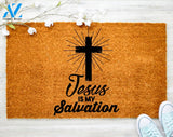 Jesus is my salvetion Faith Christ Doormat There is everything possible Doormat Housewarming Doormat Coir doormat