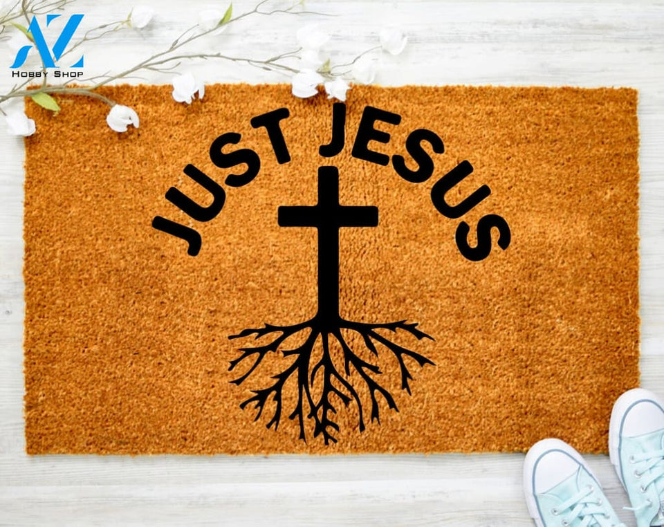 Jesus Love Saved My Life Faith Christ Doormat There is everything possible Doormat Housewarming Doormat Coir doormat