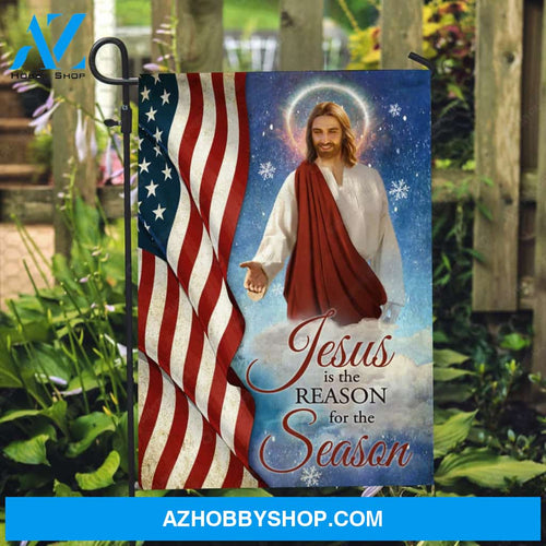 Jesus painting, American flag, Amazing snowflake, Jesus is the reason for the season - Jesus Flag