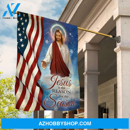 Jesus painting, American flag, Amazing snowflake, Jesus is the reason for the season - Jesus Flag