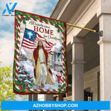 Jesus painting, American flag, Christmas vacation, Happy snowman, All hearts come home for Christmas - Jesus Flag