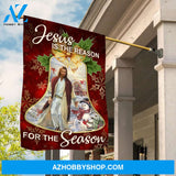 Jesus painting, Cute snowman, Amazing Christmas bell, Jesus is the reason for the season - Jesus Flag