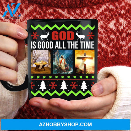 Jesus painting, The life of Jesus, God is good all the time - Jesus Black Mug
