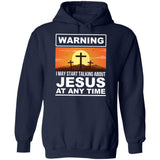 Wooden cross, Sun drawing, I may start talking about Jesus at any time - Jesus Apparel